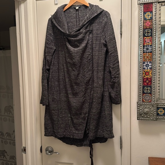 Eileen Fisher sample long lightweight jacket coat generous Size S - Picture 2 of 10